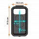 MOCNE ETUI Z UCHWYTEM ANTYWIBRACYJNYM NA TELEFON DO MOTOCYKLI NA KIEROWNICĘ