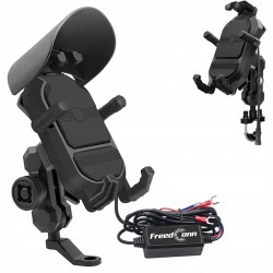 UCHWYT ANTYWIBRACYJNY NA TELEFON DO MOTOCYKLI NA KIEROWNICĘ